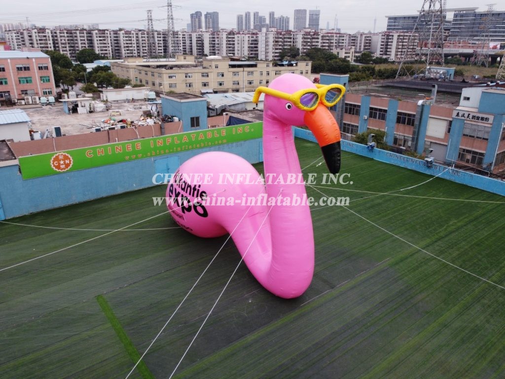 cartoon2-387 Giant Advertising Inflatable Flamingo Cartoon Promotional Cartoon