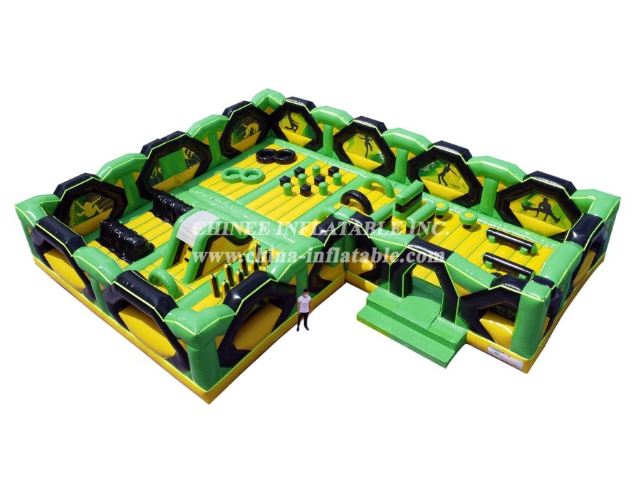 GF2-061 Inflatable Park Jumping Bouncy Obstacle Inflatable Outdoor Playground