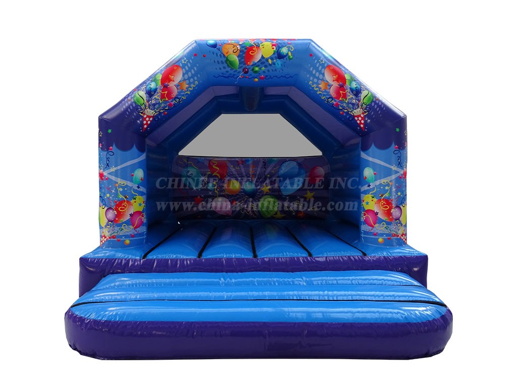 T2-4169 12X12Ft Purple & Blue Party Bounce House