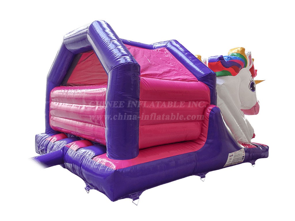 T2-4136 15X12Ft 3D Twin Head Unicorn Front Slide Combi