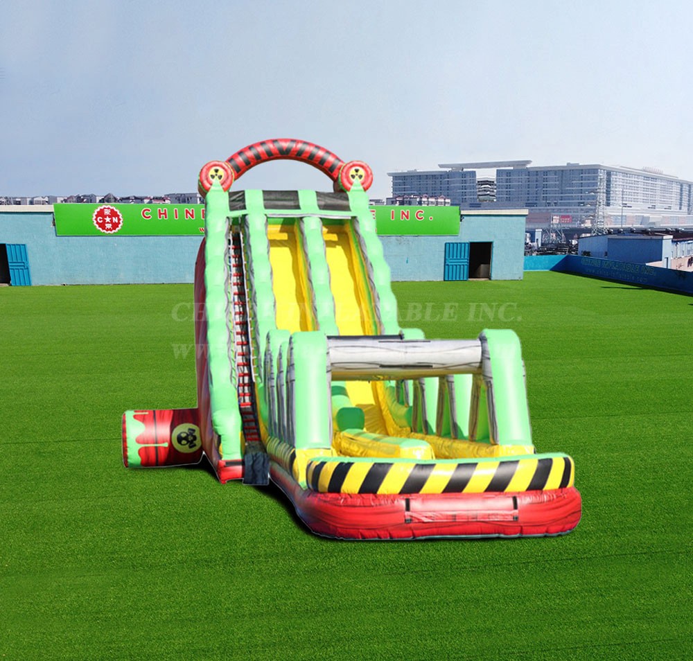 T8-4081 27Ft Dual Hazard Water Slide