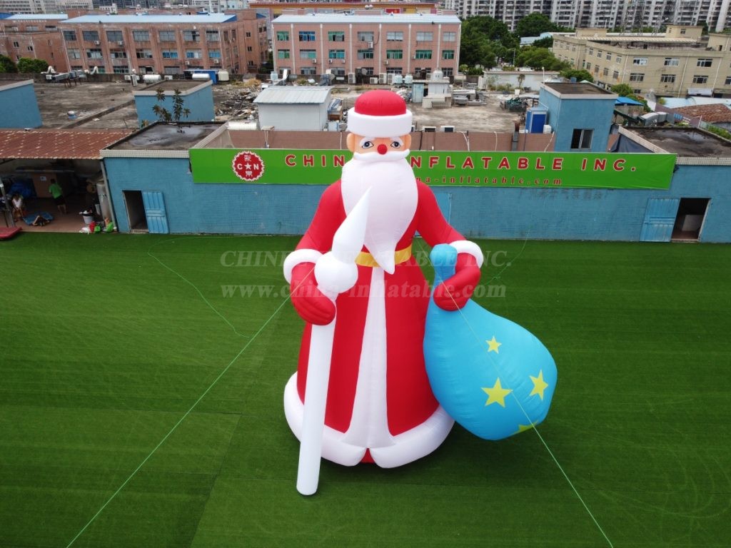 C1-223 8M Height Inflatable Santa Claus With Gift