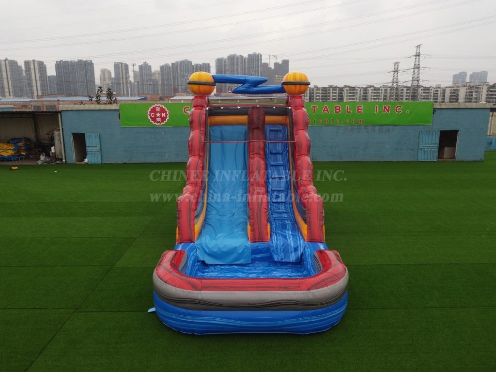 T8-4122 Space Planet Inflatable Water Slide