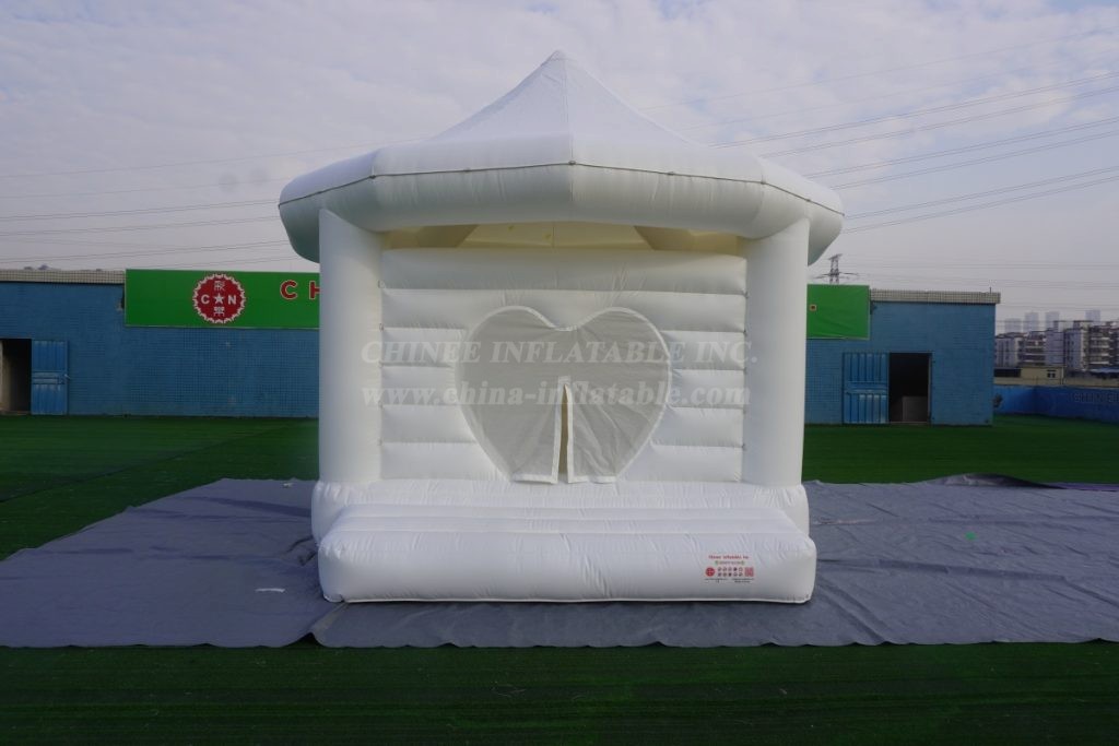 T2-3538 White Wedding Bouncy Castle