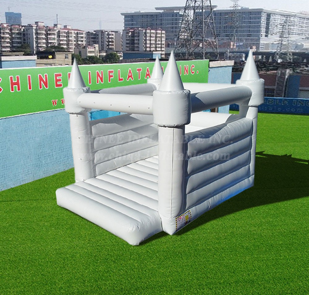 T2-3561 White Wedding Bouncy Castle