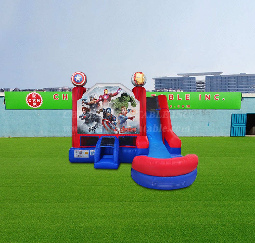 T2-4313 6In1 Marvel Avengers Combo Waterslide