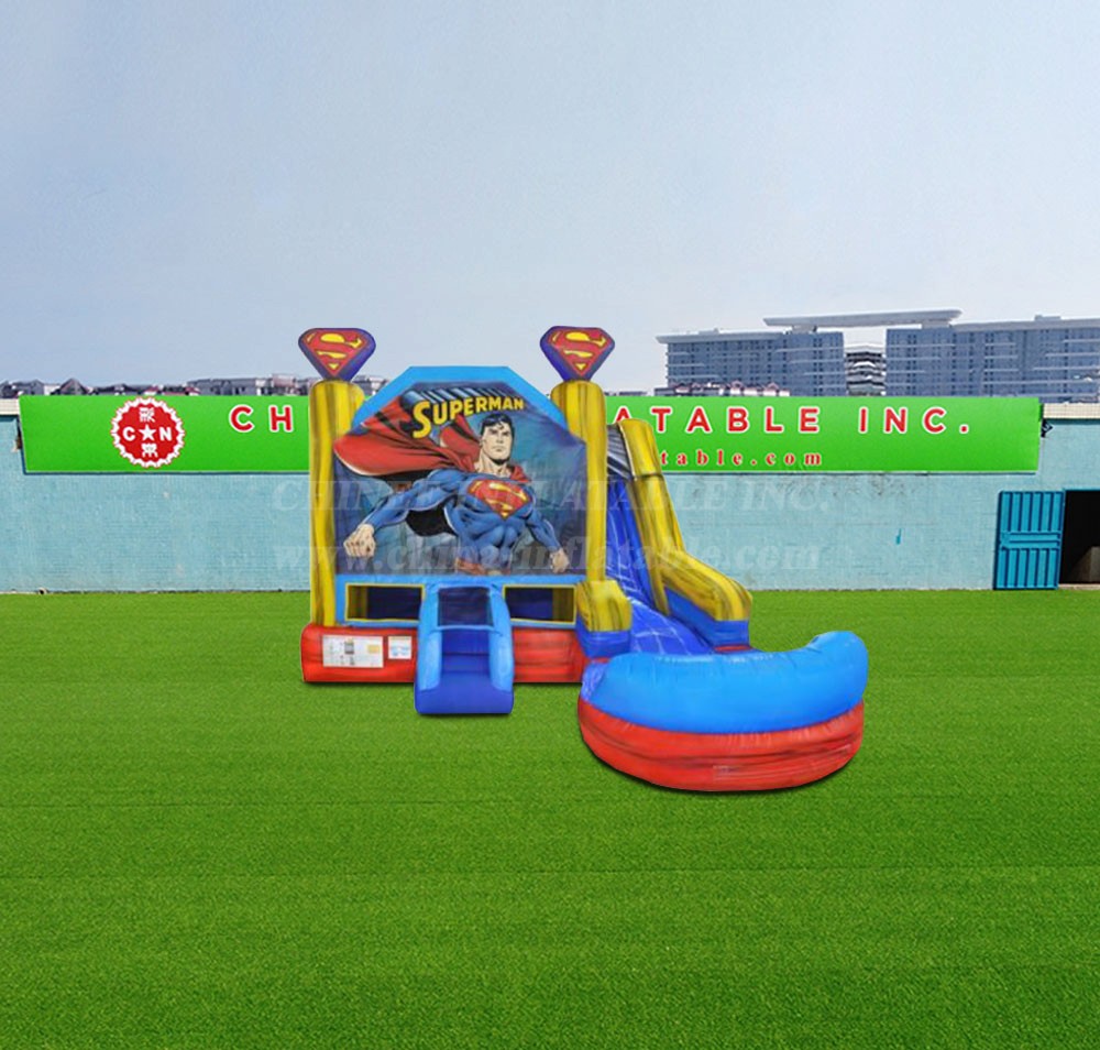 T2-4319 6In1 Superman Combo Waterslide