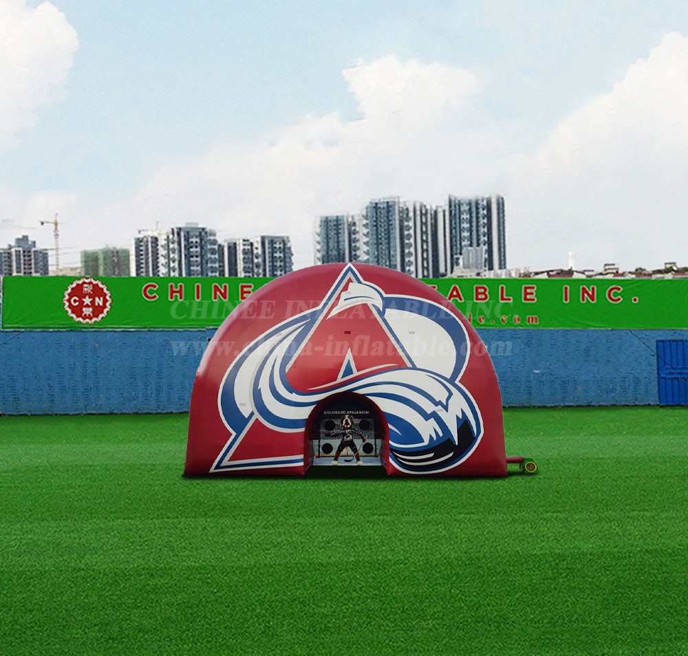 Tent1-4209 Custom Inflatable Logo Wall-Walk Through Tunnel-Hockey Slap Shot