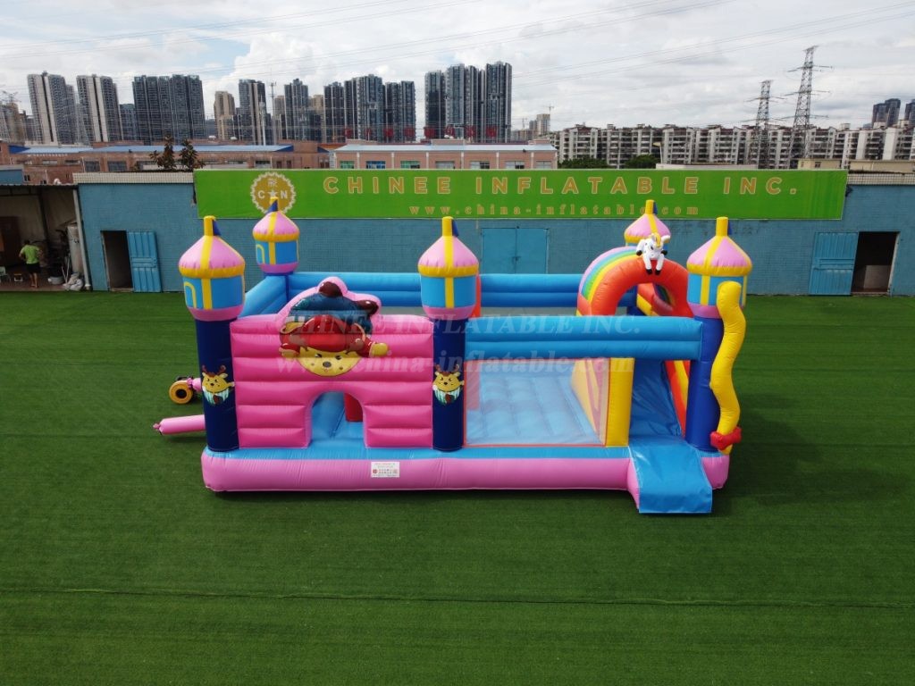 T2-4093B Custom Bouncy Castle With Slide