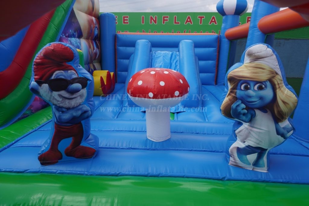 T6-847 The Smurfs Bouncy Castle