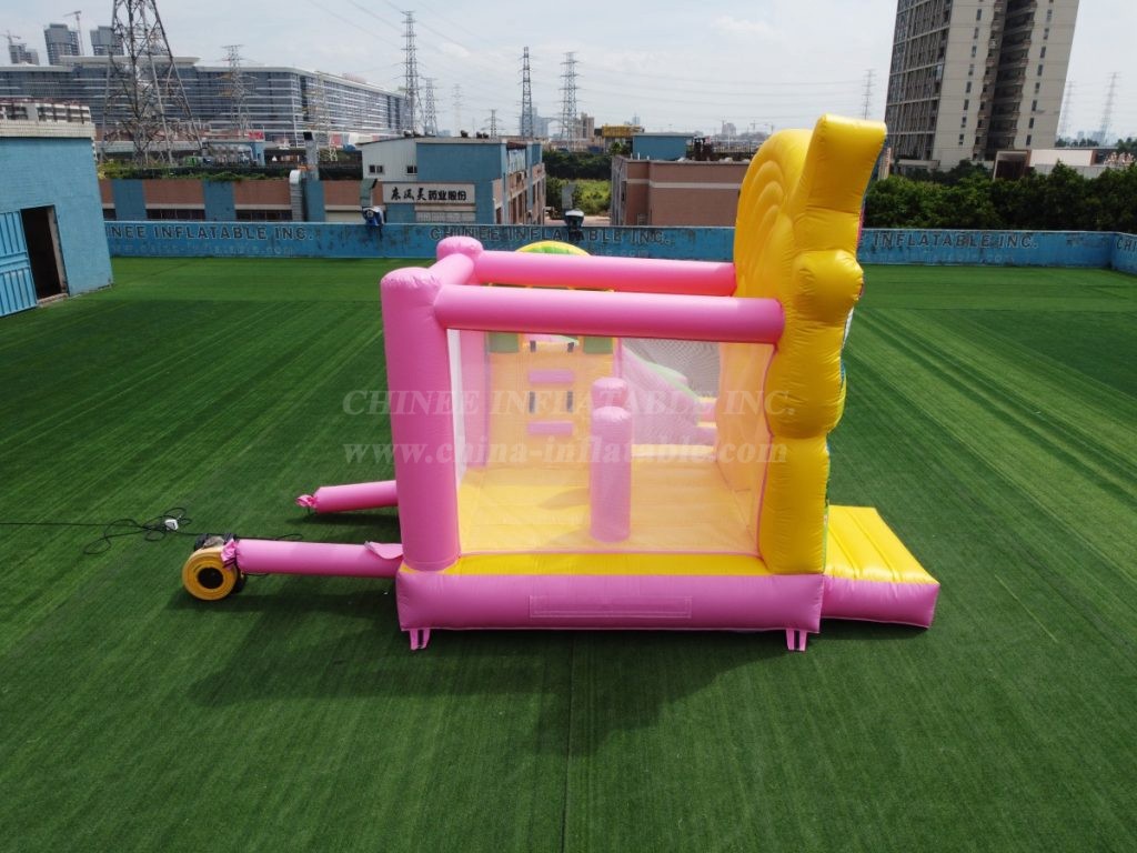 T2-6007 Unicorn Bouncy Castle With Slide &Amp; Pool