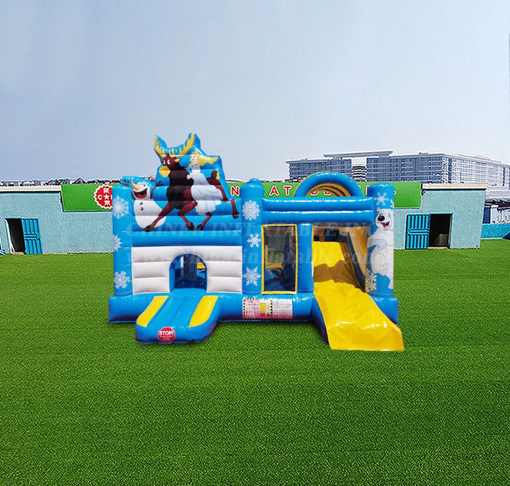 T2-4581 Frozen Bouncy Castle With Slide