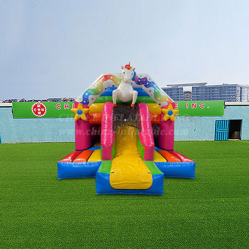 T2-4856 Unicorn Inflatable Combo