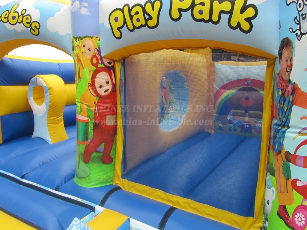 T2-4572 Teletubbies Bouncy Castle With Ball Pond And Slide