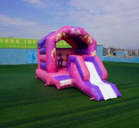 T2-2723E Barbie Theme Kids Bouncy Castle With Slide