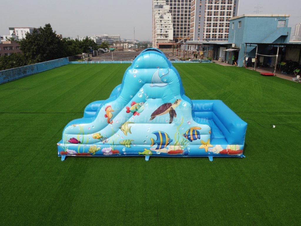 T10-490 Mini Underwater World Inflatable Slide