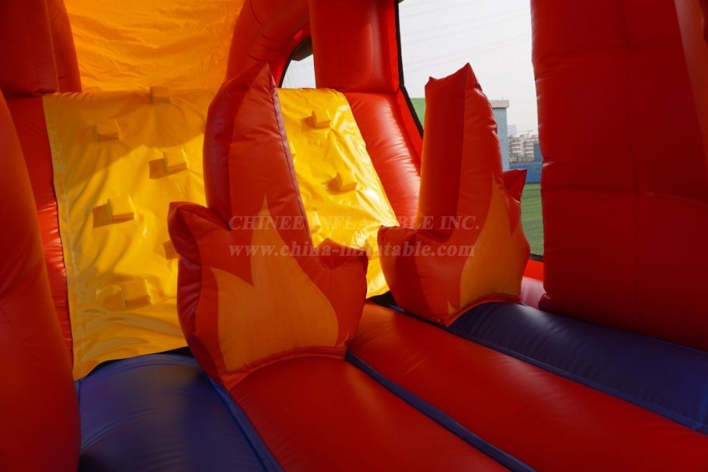 T7-1730 Inflatable Firetruck Obstacle Course