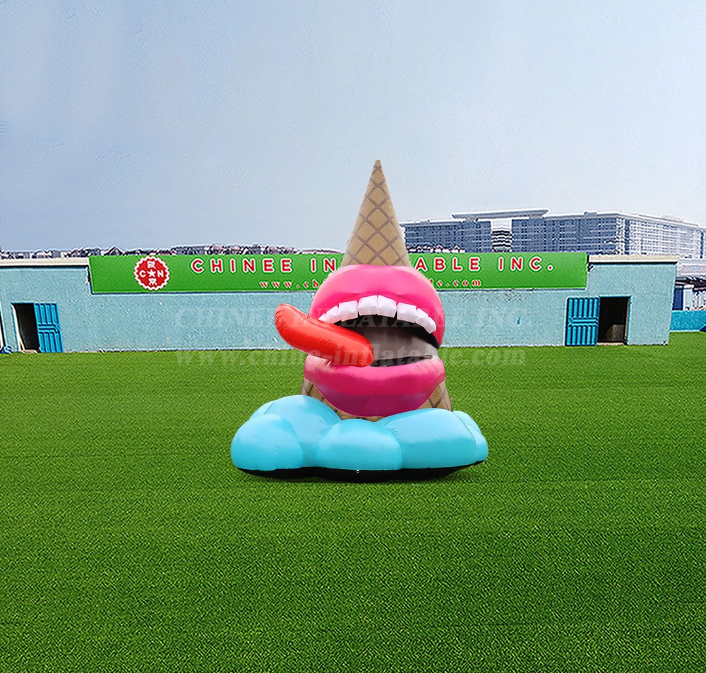 S4-484 Inflatable Custom Advertising Big Mouth Ice Cream