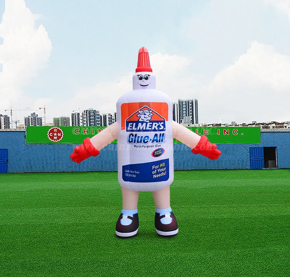 S4-700 Customized Inflatable Man Wearing Bottle Cloth Advertising