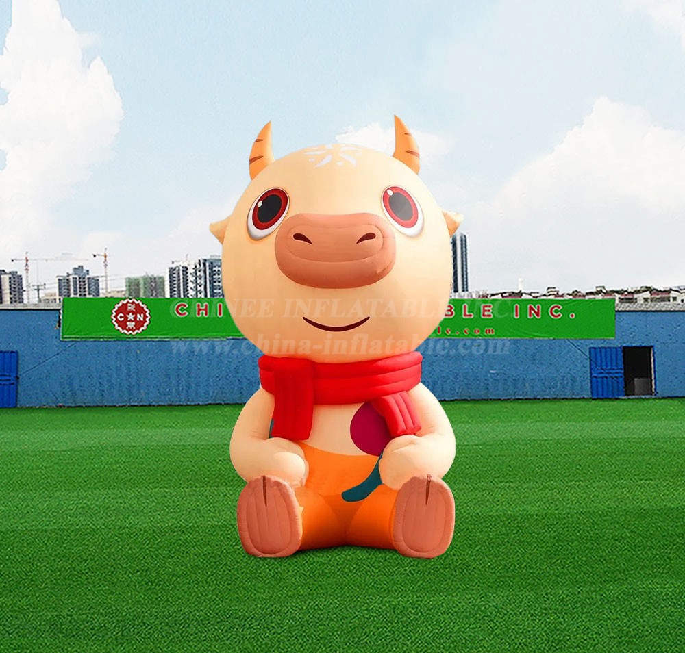 S4-639 Giant Decorative Inflatable Cow Cartoon