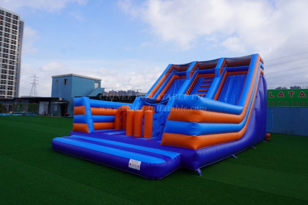 T8-1543 Dual Lane Inflatable Slide & Obstacle Course