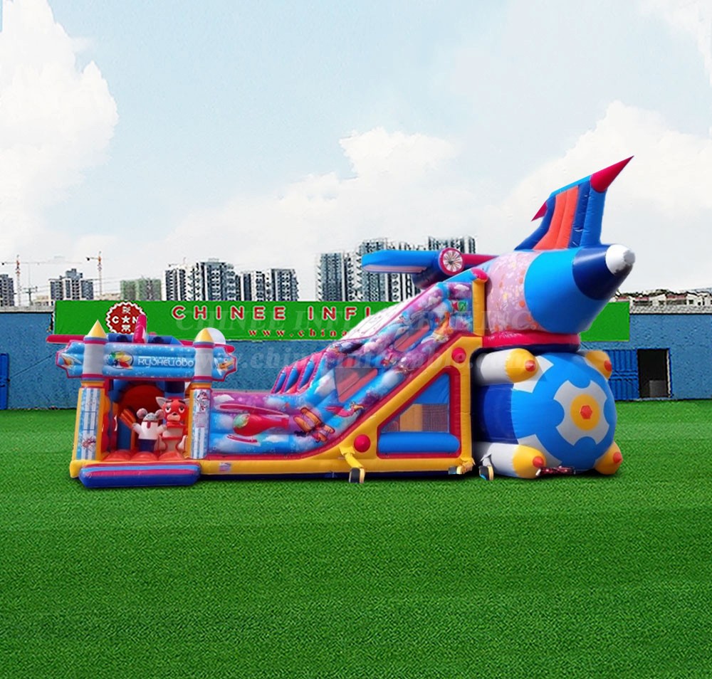 T6-1124 Inflatable Fairy Tale Flying Theme Castle