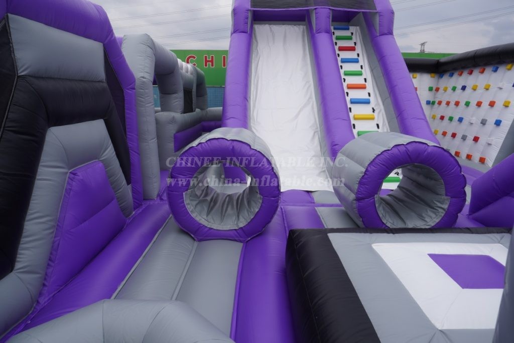 GF2-118 Commercial Inflatable Park with Slide & Climbing Wall