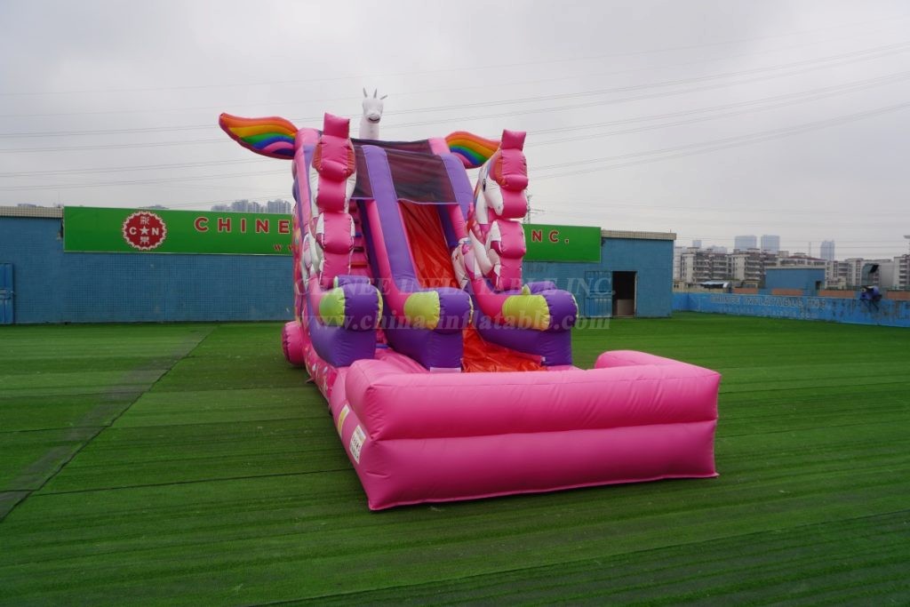 T8-4587 Infaltable Unicorn Water Slide