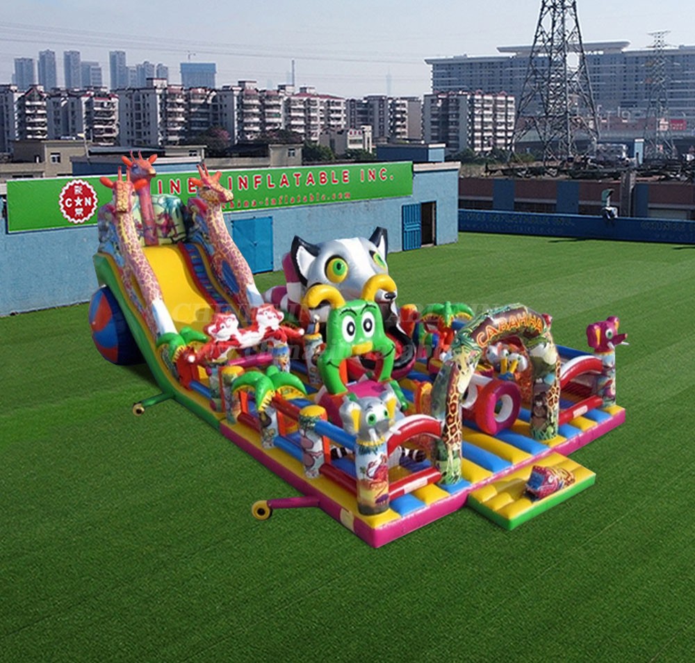 T6-1138 Inflatable Savanna Lemur Playground