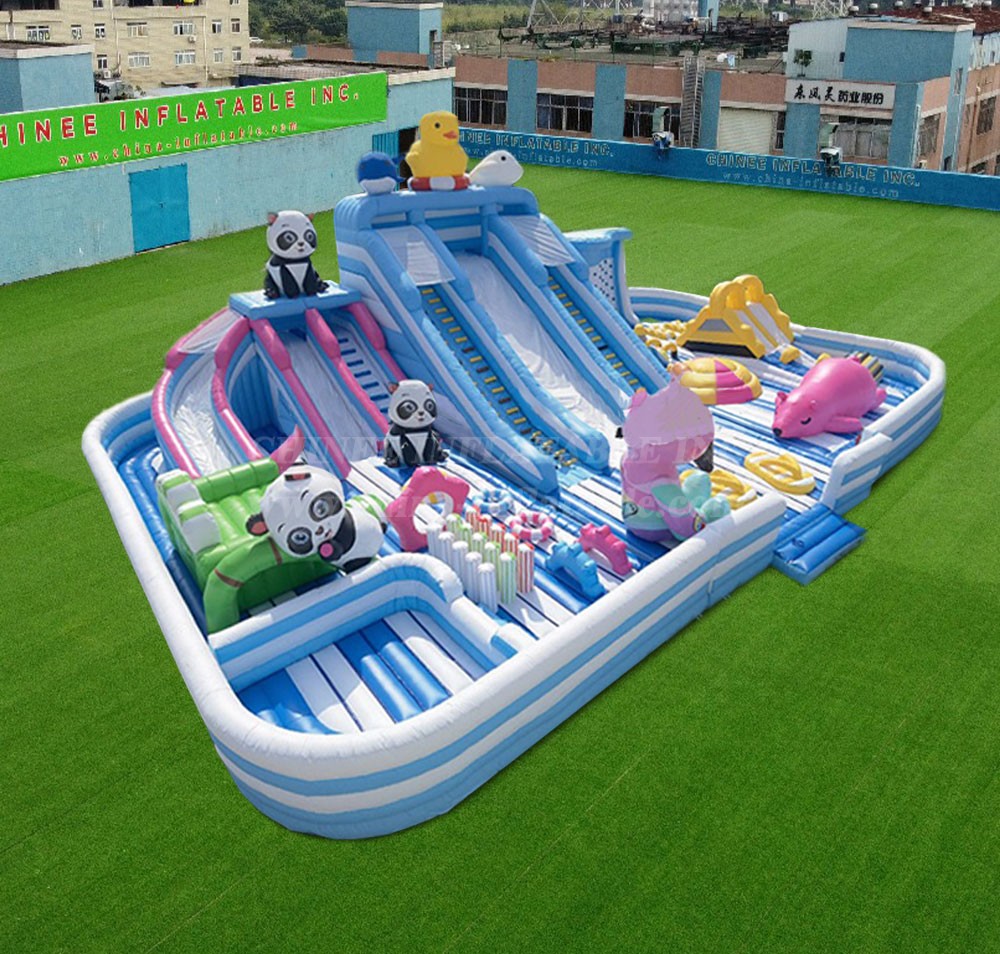 T6-1169 Panda theme inflatable park