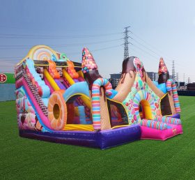 T8-4523 Candy Inflatable Dry Slide