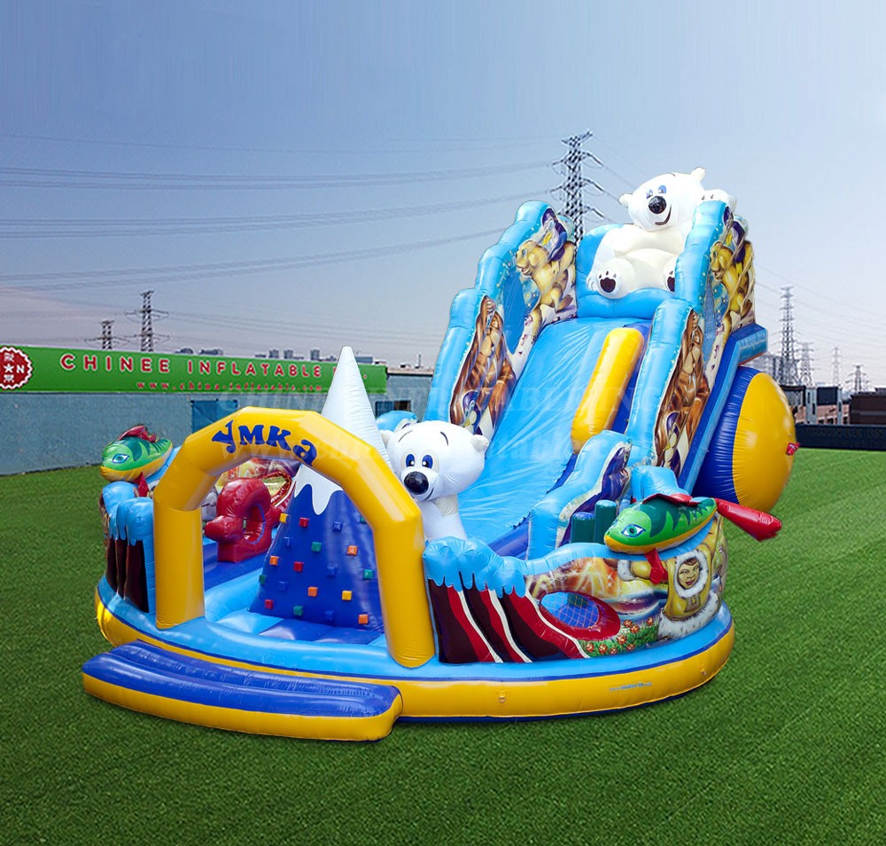 T8-4544 Northern Lights Inflatable Dry Slide