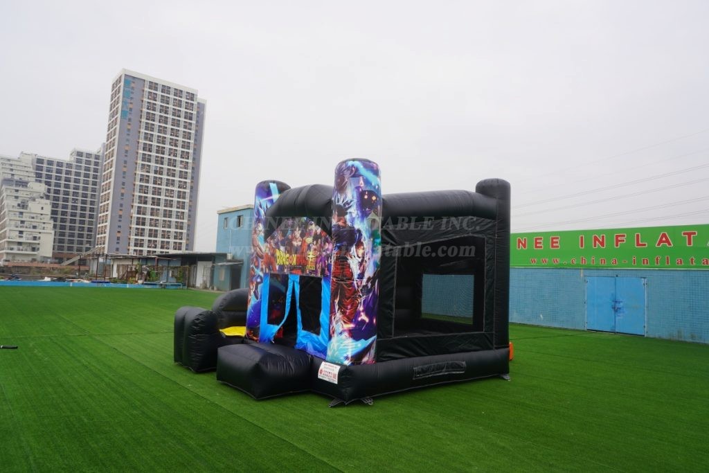 T2-3226O Dragon Ball theme bouncy castle with slide