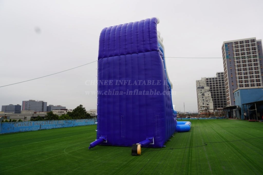 Pool2-715B Large inflatable water slide with swimming pool