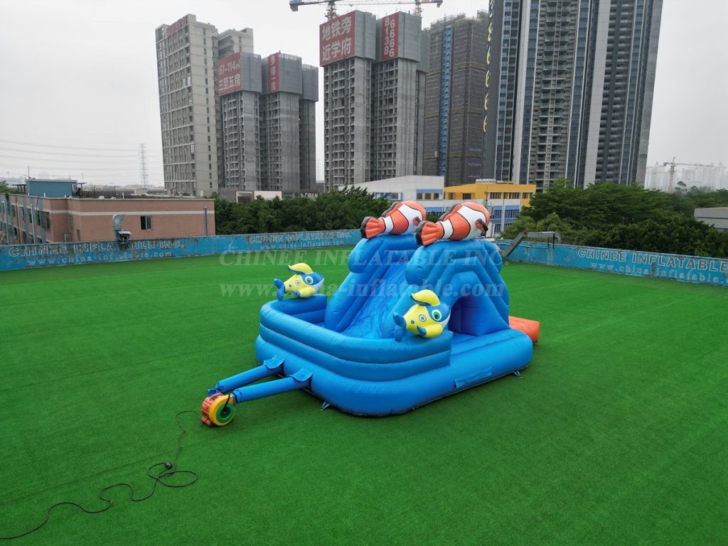 T8-5001 Clownfish themed mini inflatable slide