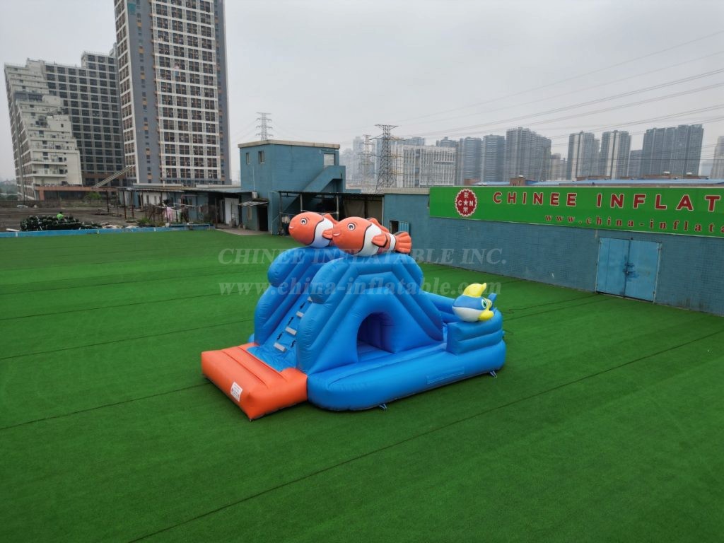 T8-5001 Clownfish themed mini inflatable slide