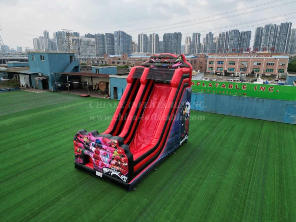 T8-6000C Miraculous Ladybug Themed Inflatable Slide