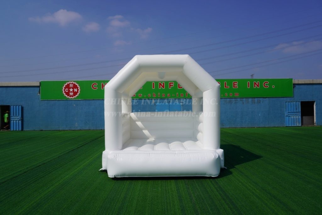 T2-3553B White Wedding Bounce House