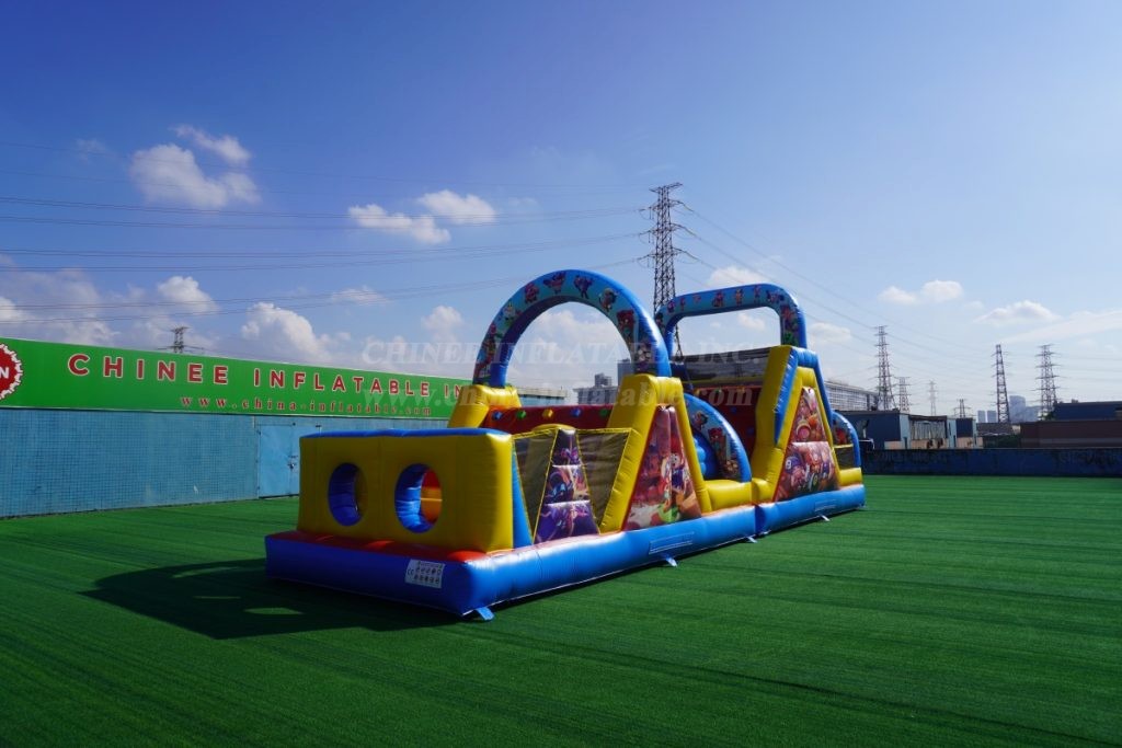 T7-1600B Brawl Stars Inflatable Obstacle Course