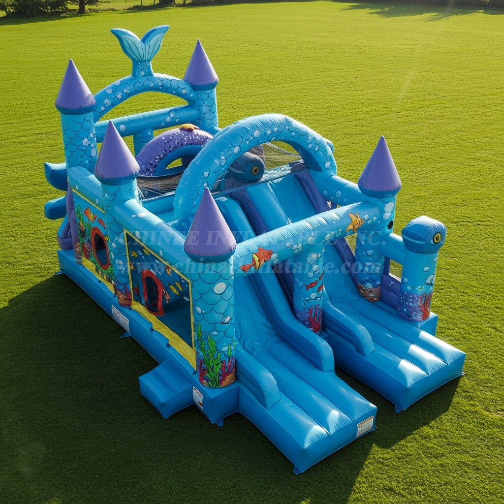 T2-8358 Mermaid Inflatable Castles