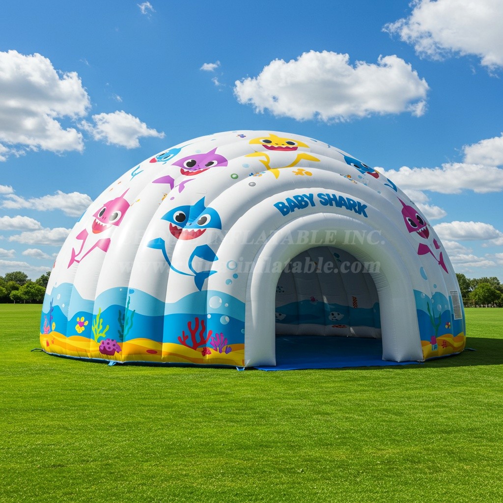 Tent1-4805 Baby Shark Inflatable Dome