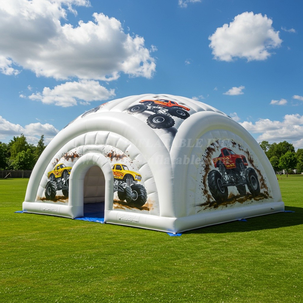Tent1-4871 Monster Trucks Inflatable Dome
