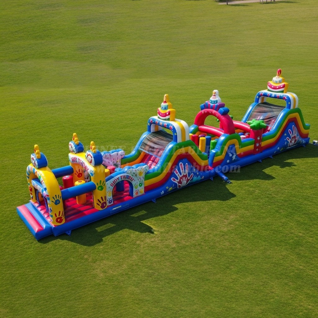 T7-3603 Birthdays Inflatable Obstacle Courses