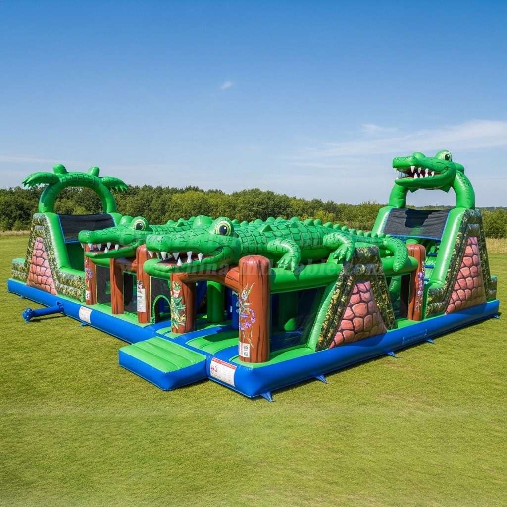 T6-6159 Crocodile Inflatable Playground