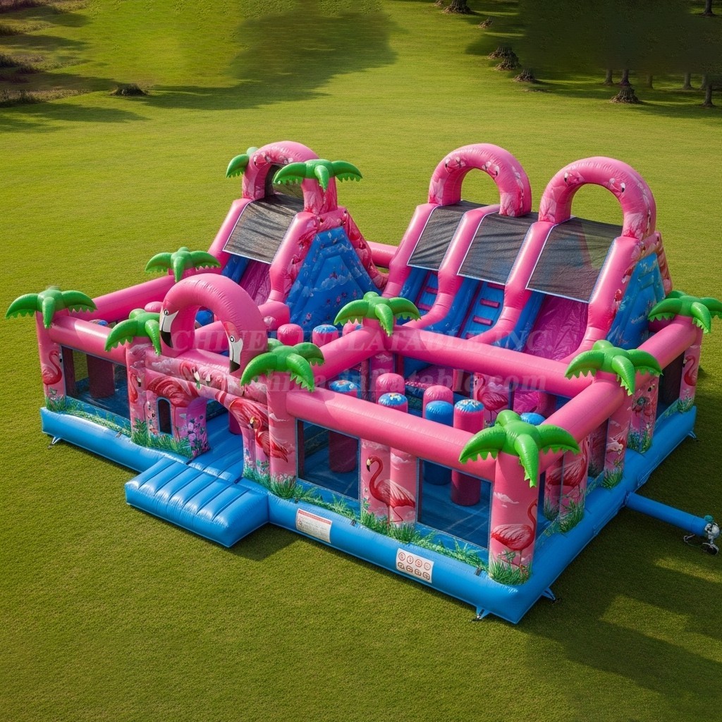 T6-6171 Flamingo Inflatable Playground