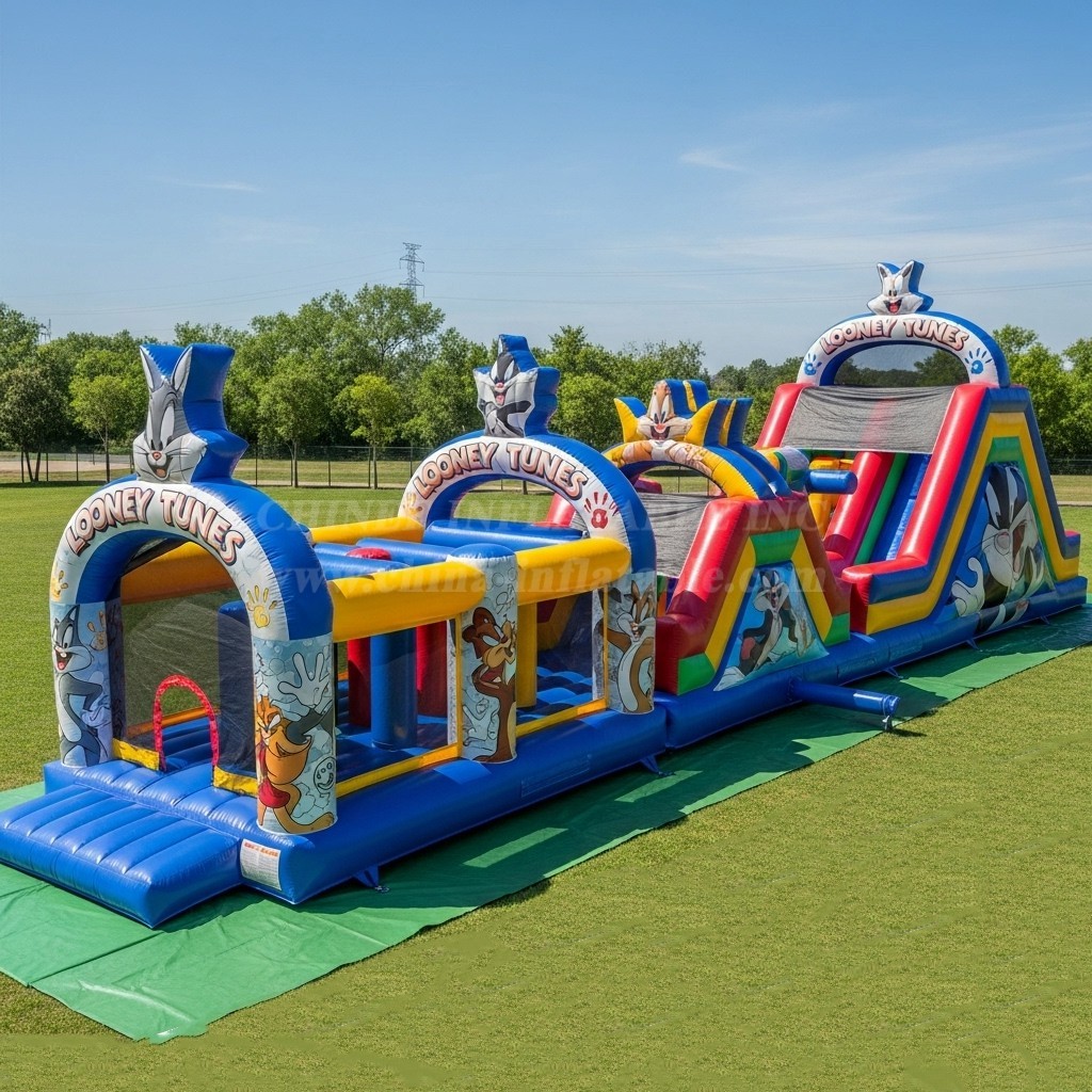 T7-3631 Looney Tunes Inflatable Obstacle Courses
