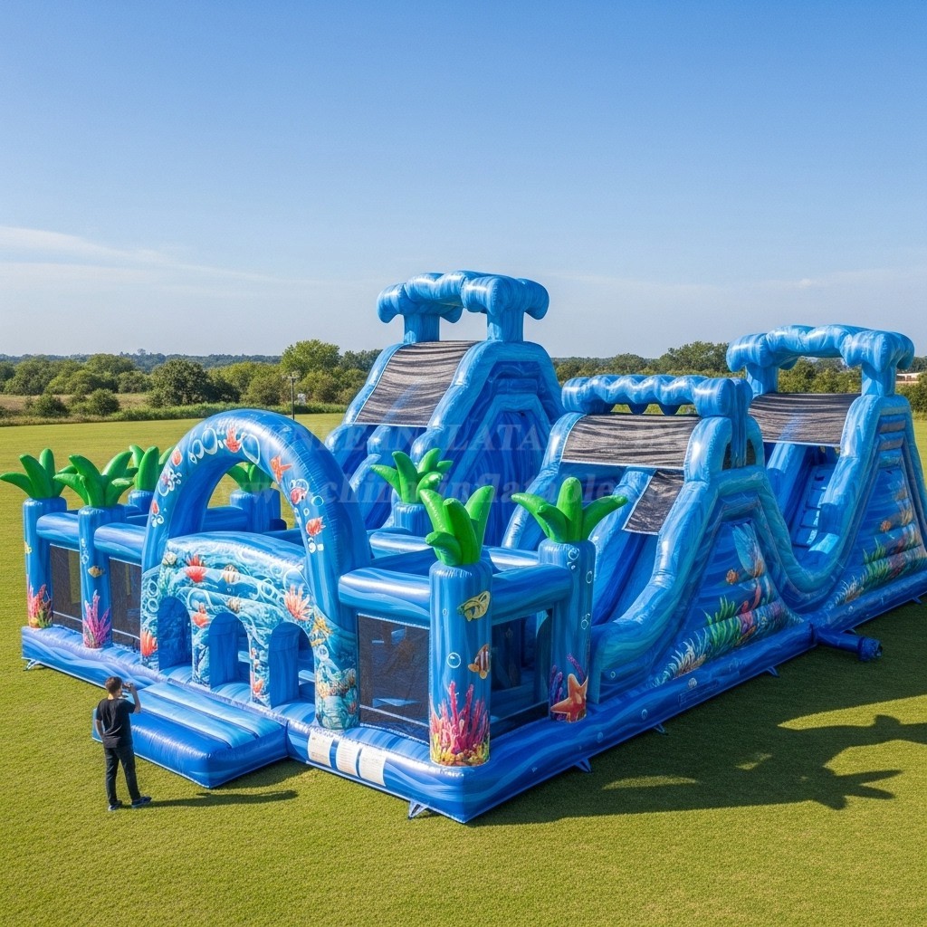 T6-6195 Ocean Theme Inflatable Playground