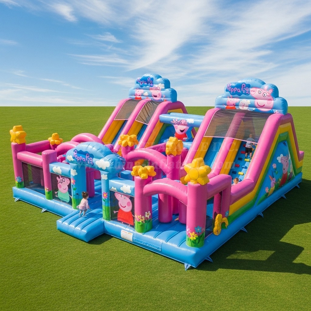 T6-6198 Peppa Pig Inflatable Playground