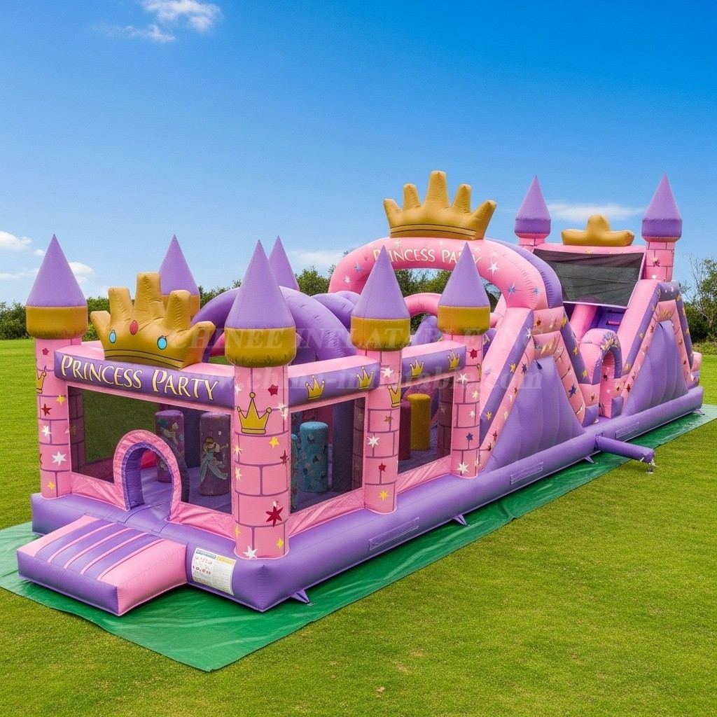 T7-3655 Princess Parties Inflatable Obstacle Courses