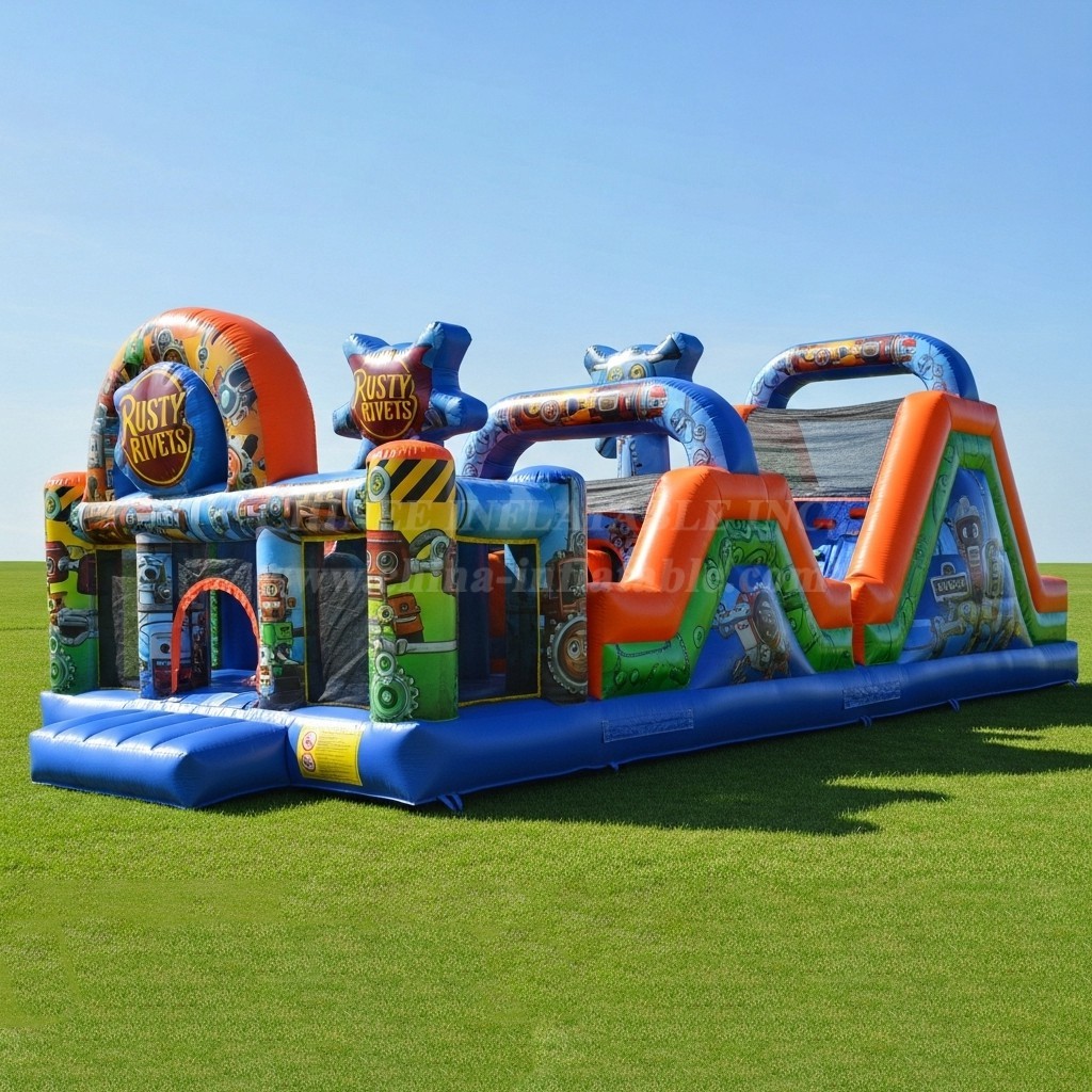 T7-3661 Rusty Rivets Inflatable Obstacle Courses